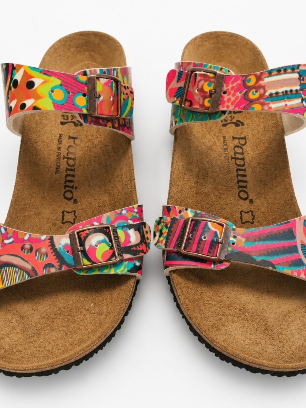 Papillio By Birkenstock MulticolorCork Wedge Sandals. Size 9- 9.5 Wide - Picture 2 of 12